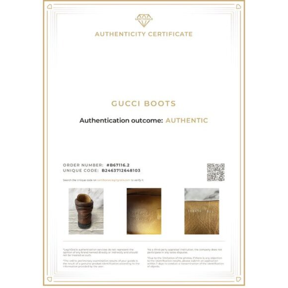 Authentic Gucci Interlocking GG Logo Leather Hiking Boots Brown Shoes 368496 - Picture 16 of 16